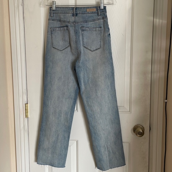 Blank NYC the Baxter ribcage straight leg distressed button fly jeans size 26 - Picture 3 of 10